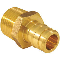 Apollo Retail 1/2 In. Brass Barb x 1/2 In. MNPT Male PEX-A Adapter EPXMA1212