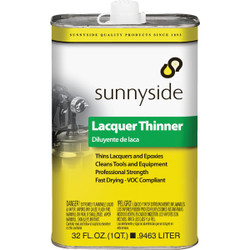 Sunnyside Low VOC Lacquer Thinner, Quart 47732 Pack of 12