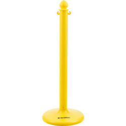 Global Industrial Medium Duty Plastic Stanchion Post 40""H Yellow
