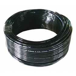 Sim Supply Tubing,2.5mm ID x 4mm OD,100 Ft,Black  1PBR5