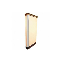 Manufacturer Varies Corner Guard, White, Grain, PVC, 4 ft H 6YDF5