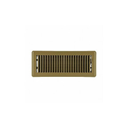 Manufacturer Varies Floor Register,4x12",Brown 4JRR5