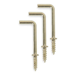 Manufacturer Varies Shoulder Hook,Brass,Steel,2 1/8in D,PK20 1WBK9