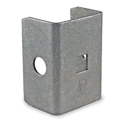 Sim Supply Bracket End Cap,Steel,L 2 1/4 In  1XNA1