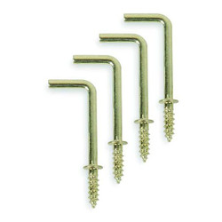 Manufacturer Varies Shoulder Hook,Brass,Steel,1 3/8in D,PK20 1WBK7