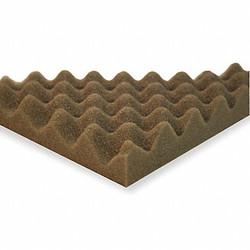 Sound Seal Acoustic Foam, Convoluted, Gray, 2in,PK4  CF2
