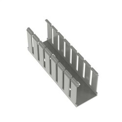 Panduit Wire Duct,Wide Slot,Gray,2.25 W x 3 D  G2X3LG6-A