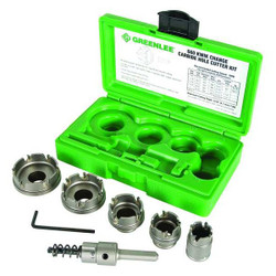 Greenlee HoleCutterKit,6pcs,Sizes:0.875"-2" 660