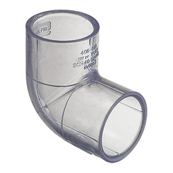 Manufacturer Varies 90 Elbow,2",Schedule 40, Socket, Clear H406020LS