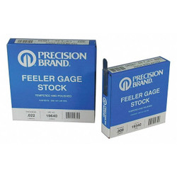 Precision Brand Feeler Gauge,High Carbon Steel,0.0150 In 19495