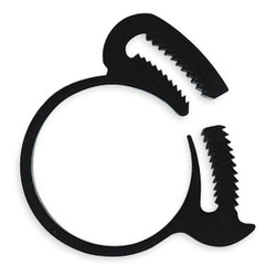 Eldon James Snap-Mini Clamp,Black,0.256"Max ID,PK10 HC-A-10PK