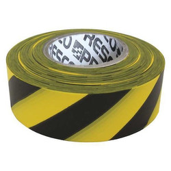 Presco Flaging Tape,Blck/Yellw,300 ft,1 3/16 in SYBK-200