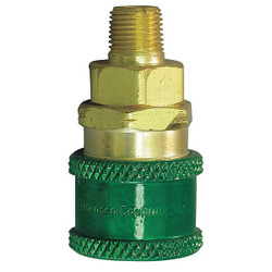 Hansen Coupler Body,(M)NPT,1/4,Brass GR603
