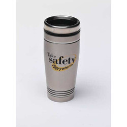 Quality Resource Group Travel Mug,Take Safety Everywhere,18 oz.  3771