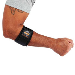 Proflex by Ergodyne Elbow Support,Pull-Over,XL,Black 500