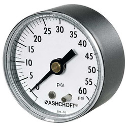 Ashcroft Gauge,Pressure,1/4 in NPT,2 in. 20W1005PH02BV/15#