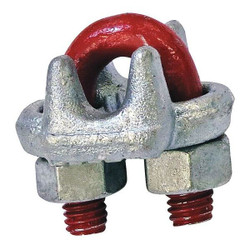 Crosby Wire Rope U-Bolt Clip,3/8 in Rope dia. 1010097
