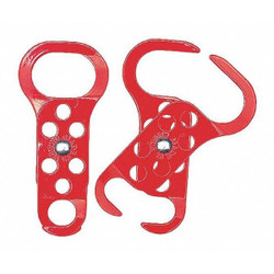 Brady Lockout Hasp,Red,Steel,4-15/16" L 236919