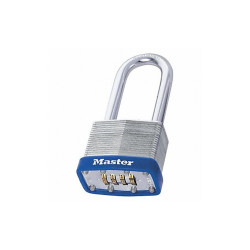 Master Lock Combination Padlock,2in,Rectangle,Silver 179LH