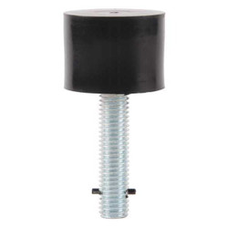 Ives Security Door Stops,1-1/2 in.H,Rubber FS18S