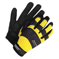 Bdg Gloves,Black/Yellow,Slip-On,S 20-1-10603Y-S