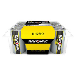 Rayovac Battery,Alkaline,D,Everyday,PK12 ALD12PP