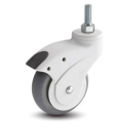 Medcaster Stem Caster,Swivel,3" Wheel Dia. OP03PRN100SWTS06