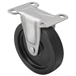 Shepherd Hardware Plate Caster,Rigid,Polyolefin,3 1/2"H PRI30120ZN-3E