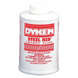 Dykem Layout Fluid,Red,8 oz. Bottle  80496