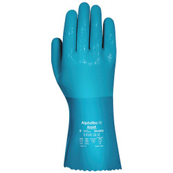 Ansell Chemical Resistant Gloves,10,Blue,PR 04-002