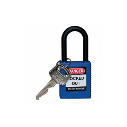 Brady Lockout Padlock,KD,Blue,1-3/4"H 123325
