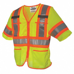 Viking High Visibility Vest,Class 3,XL,Green U6155G-XL