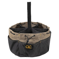 Clc Work Gear Bucket Bag,Polyester,Straight Wall,Black 1148