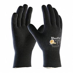 Pip Glove,Nitrile Dotted,Gray,Seamless,XL,PR 34-8745/XL
