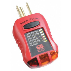 Gardner Bender Receptacle Tester/Circuit Analyzer, GFCI GFI-3501