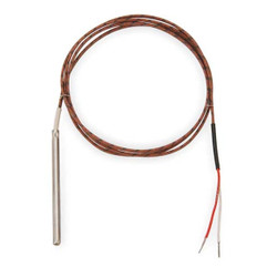 Tempco Thermocouple Probe,Type J,Length 3 ft. TTW00178