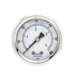 Pic Gauges Pressure Gauge,1/8 in. NPT,2 in. 202L-208D