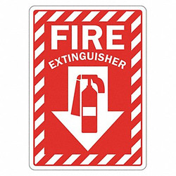 Lyle Fire Extinguisher Sign,14inx10in,Plastic LCU1-0071-NP_10x14