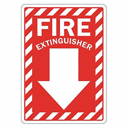 Lyle Fire Extinguisher Sign,14inx10in,Plastic LCU1-0072-NP_10x14