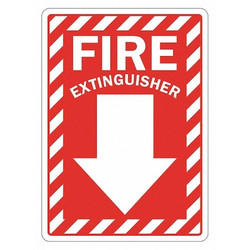 Lyle Fire Extinguisher Sign,14inx10in,Plastic  LCU1-0072-NP_10x14