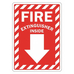 Lyle Fire Extinguisher Sign,14inx10in,Plastic LCU1-0073-NP_10x14