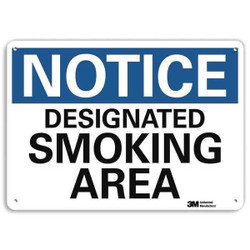 Lyle Notice Sign,10 inx14 in,Aluminum U5-1118-NA_14x10