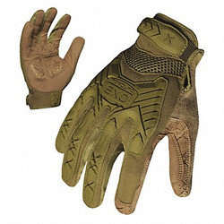 Ironclad Performance Wear Tactical Glove,Green,XL,PR G-EXTIODG-05-XL