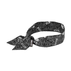 Chill-Its by Ergodyne Evaporative Cooling Bandana,Black/White 6700