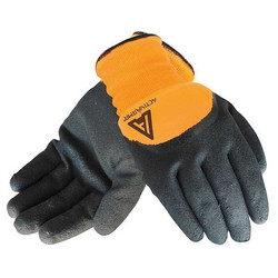 Ansell Cut Resistant Gloves,Black/Orange,8,PR 97-011