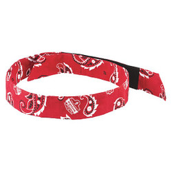 Ergodyne Evaporative Cooling Bandana,Red 6705