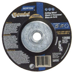 Norton Abrasives Depressed Ctr Whl,T27,4-1/2x3/32x5/8-11  66252842027