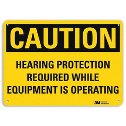 Lyle Caution Sign,10 inx14 in,Aluminum U1-1029-NA_14x10