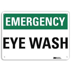 Lyle Emergency Sign,10 in x 14 in,Aluminum U7-1091-NA_14x10