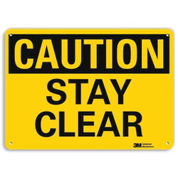 Lyle Caution Sign,10 in x 14 in,Aluminum U4-1687-NA_14x10